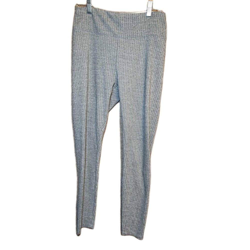 Express Women's Sz M Ribbed Gray Pull‎ On Leggings